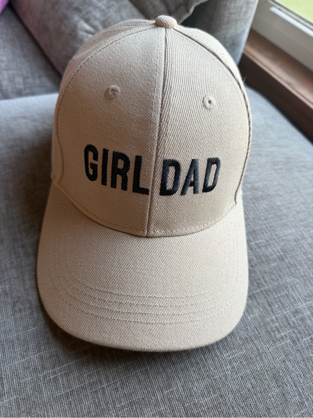 Source Unknown GIRL DAD Baseball Cap - Tan & Black